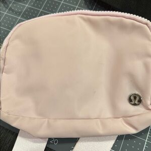 Lululemon Light Pink Mesh Belt Bag